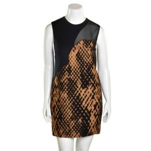 3.1 Philip Lim graphic snake skin shift dress